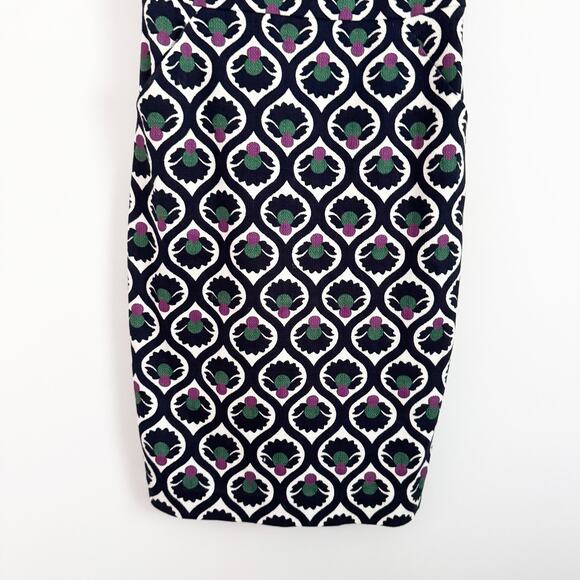 BODEN Heather Textured Shift Dress Navy Blue 6 - Picture 4 of 10